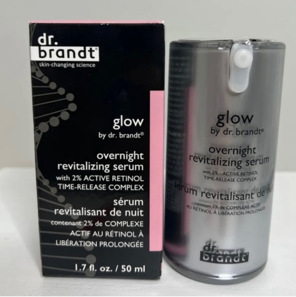 Dr Brandt Glow Overnight Revitalizing Serum 1.7 oz. NIB